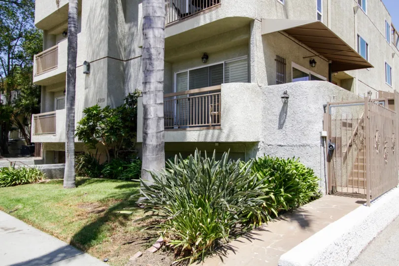 The yard at Dickens Condos