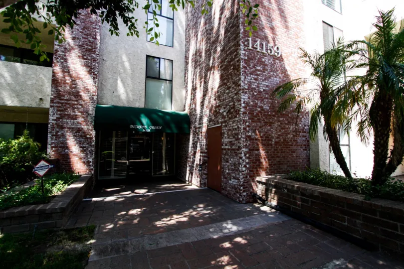 The entryway up to Dickens Green in Sherman Oaks