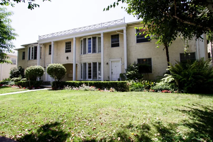 The building at Dickens Street Gardens in Sherman Oaks