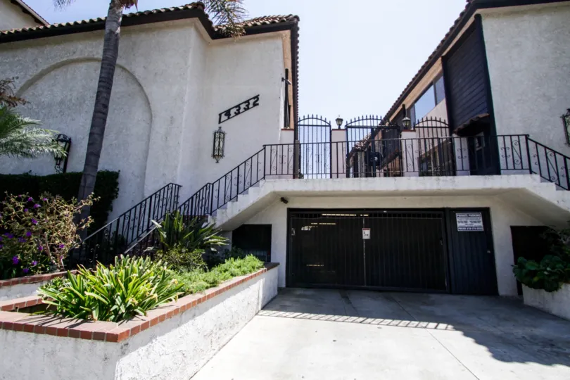 The parking for Dickens Street Townhomes in Sherman Oaks