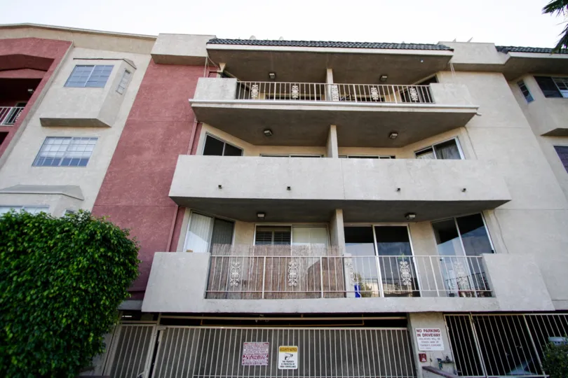 The balconies at Golden Palms in Sherman Oaks