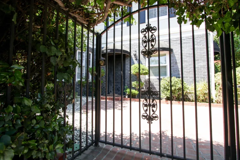 The fence around Katherine Square