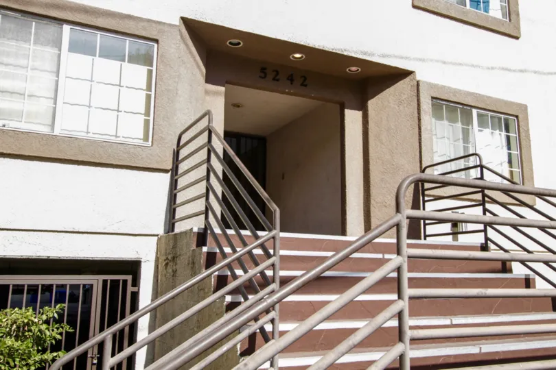 The staird leading up to Kester Court in Sherman Oaks