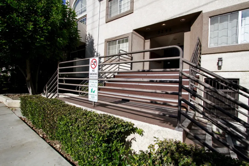 The railing alongside the Kester Court