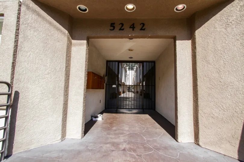 The entrance into Kester Court