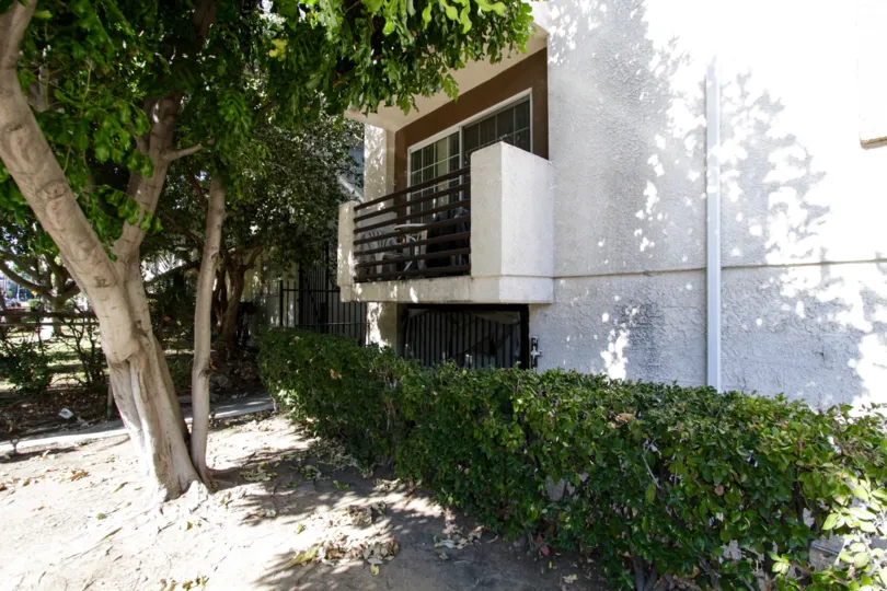 The balcony at the Kester Court in Sherman Oaks