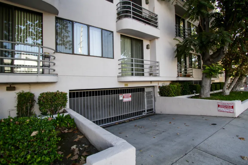 The parking at Kester Villas in Sherman Oaks