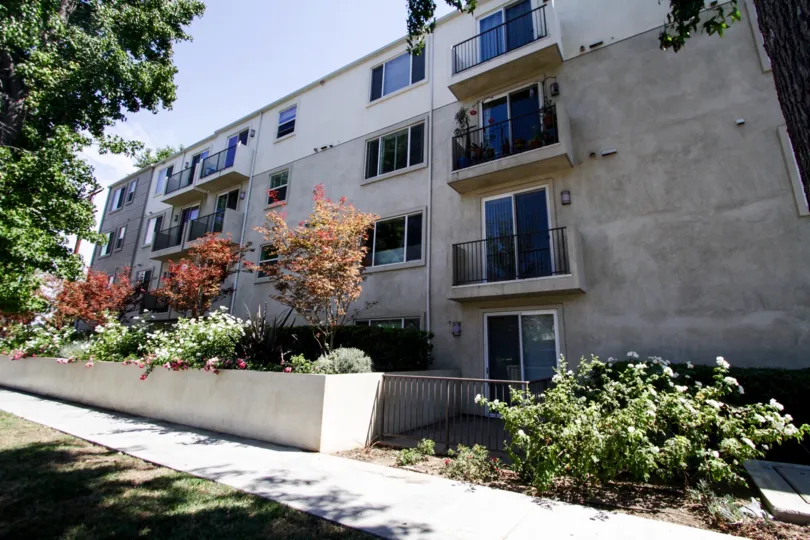 The sidewalk in front of Killion Condos in Sherman Oaks