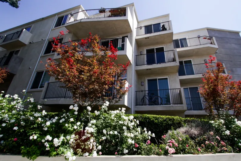 The balconies seen at the Killion Condos in Sheman Oaks