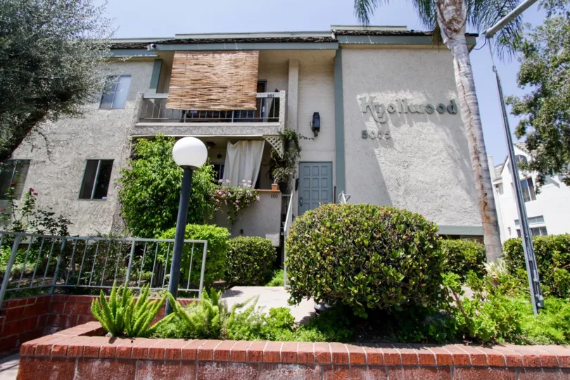 The balcony seen at Knollwood Villas in Sherman Oaks