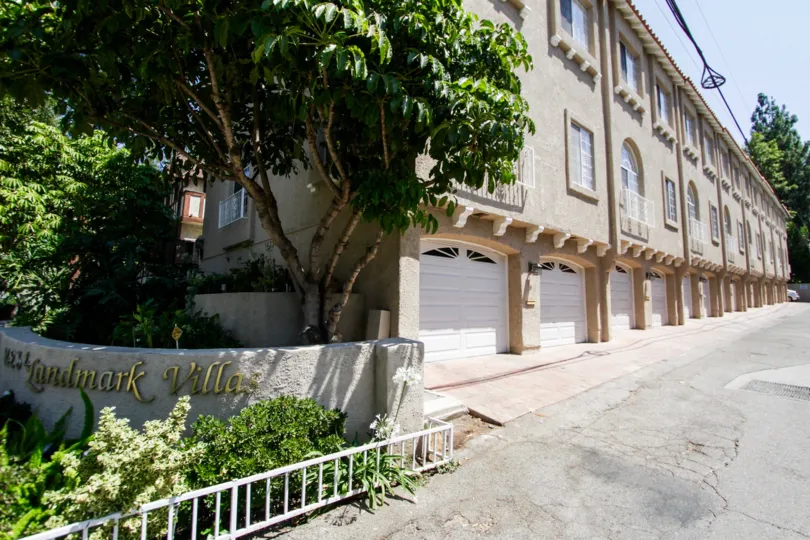 The parking for Landmark Villas in Sherman Oaks