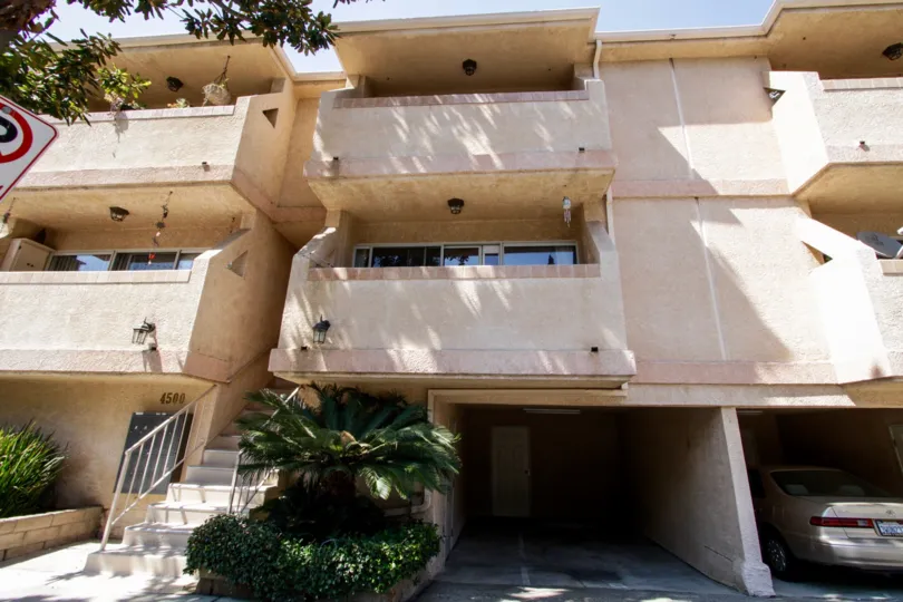 The balconies at Murietta Terrace in Sherman Oaks
