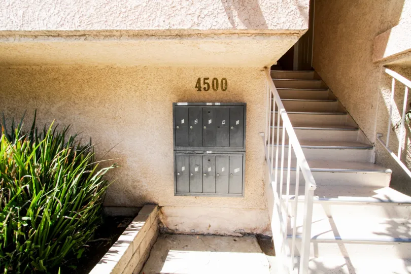 The mail area for Murietta Terrace in Sherman Oaks
