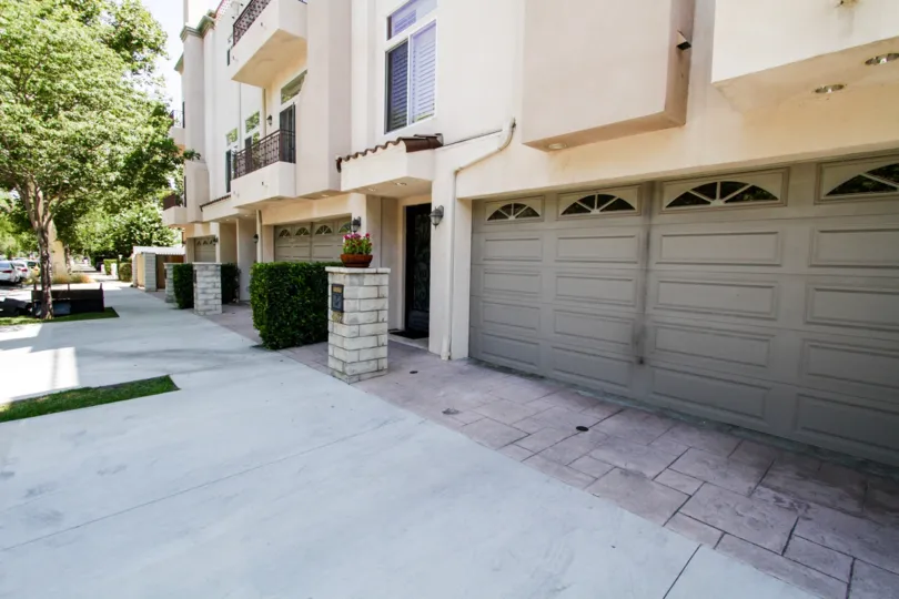 The parking for Norwich Townhomes