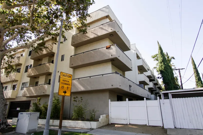 The Palmia Condominiums building in Sherman Oaks