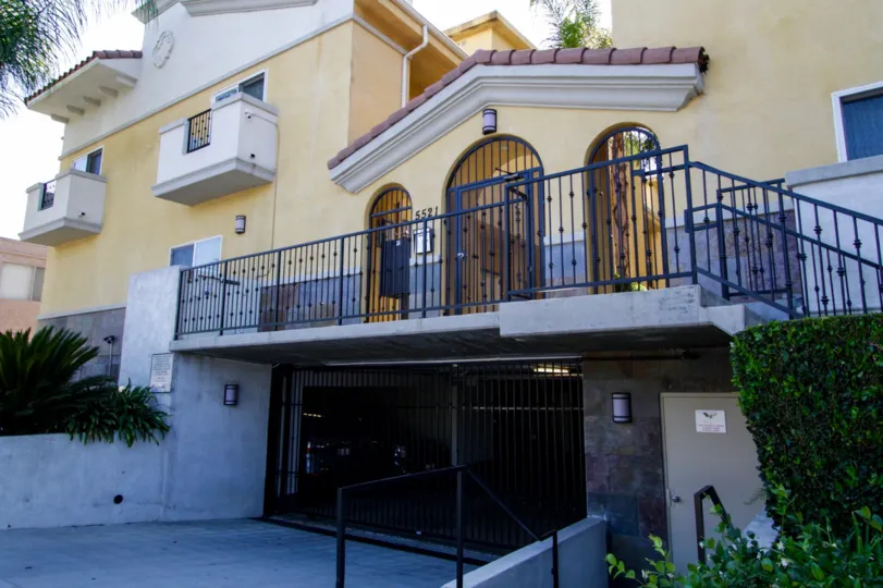 The balconies at Placita De Oro in Sherman Oaks