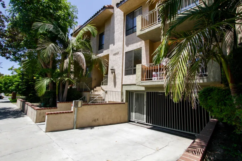 The parking for Riverside Villa in Sherman Oaks