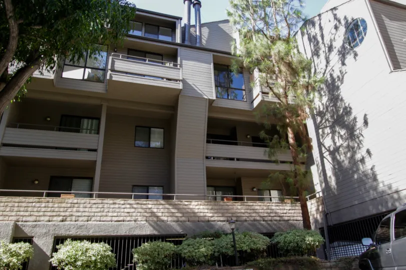 The balconies at the Sherman Village