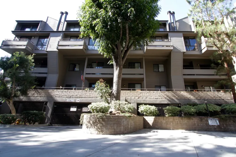 The parking for Sherman Village in Sherman Oaks
