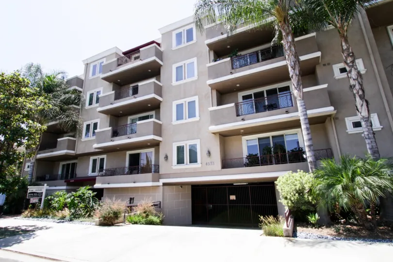 The Sierra Heights Condominiums building in Sherman Oaks
