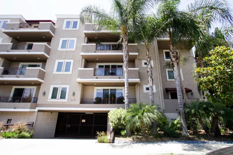 The parking at Sierra Heights Condominiums