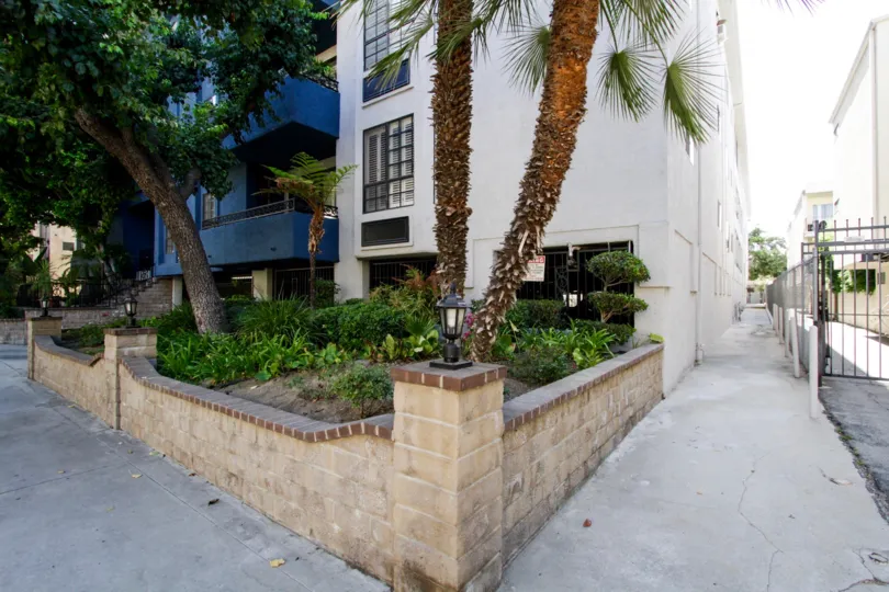The landscaping around The Oaksher