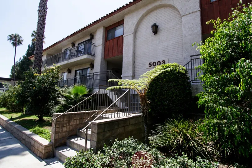The stairs leading up to the Tilden Manor