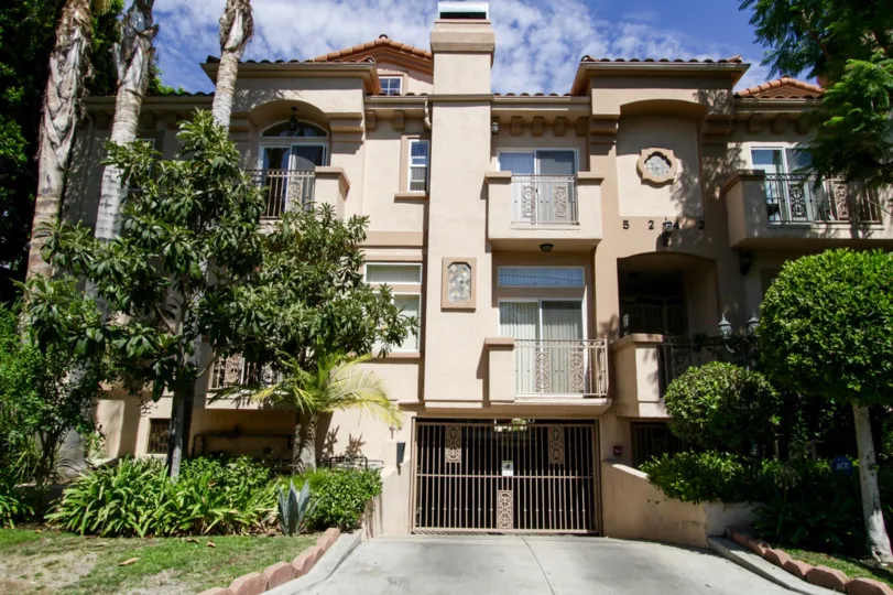 The parking for Vesper Villas in Sherman Oaks