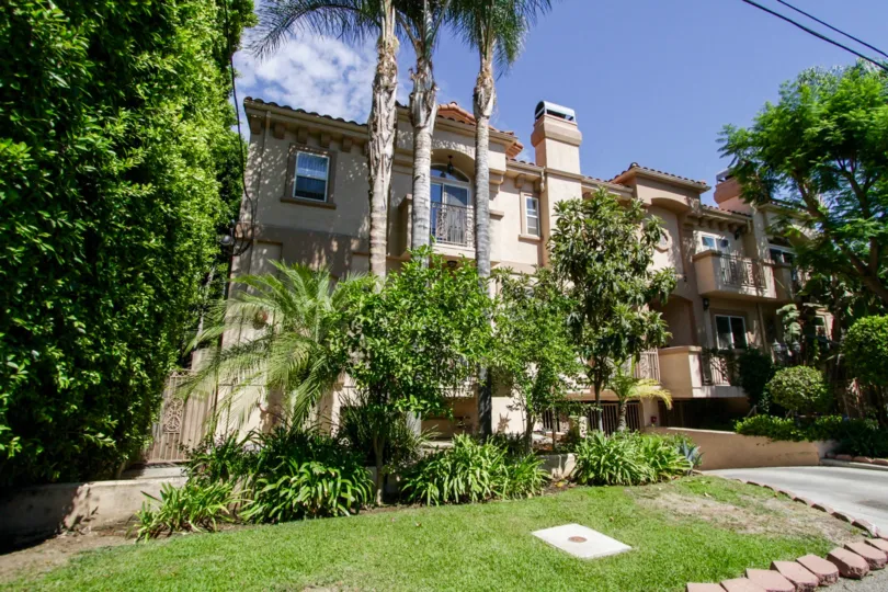 The landscaping at the Vesper Villas in Sherman Oaks