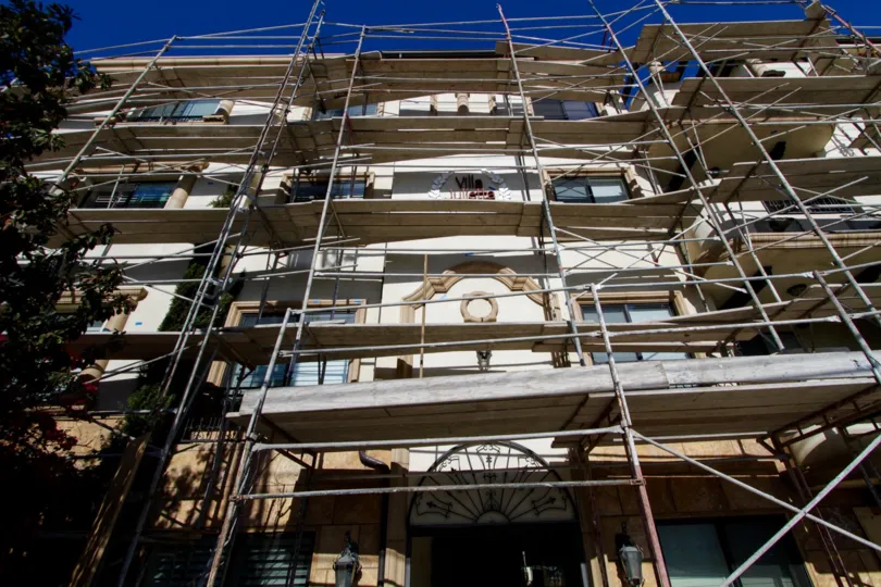 The construction of the Villa Julietta