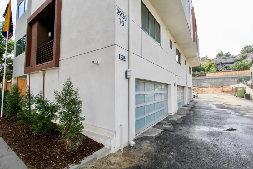 The garages at 29 Twenty