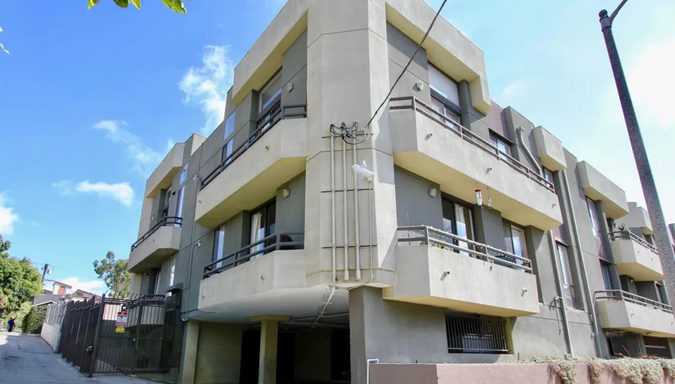 The balconies at 4567 Lexington