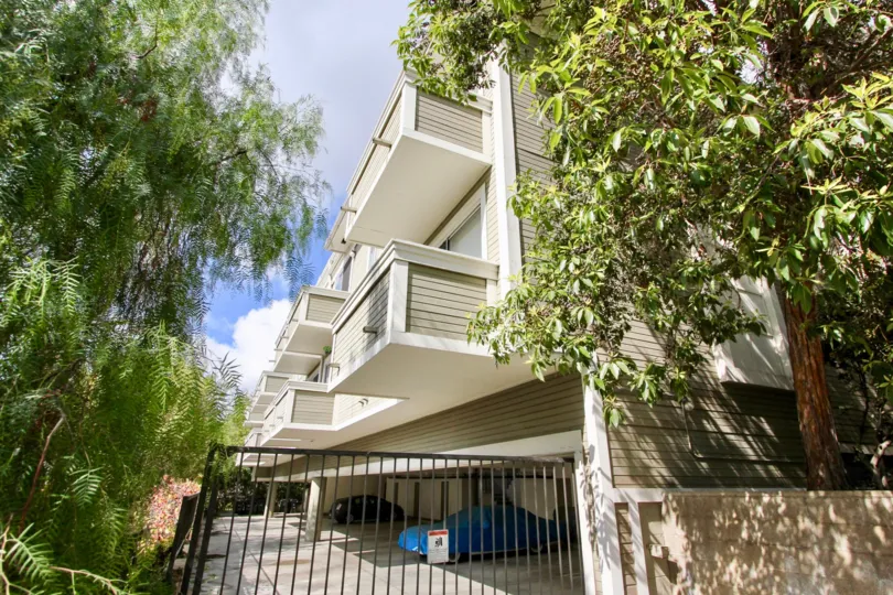 The balconies at City Lights in Silver Lake, California