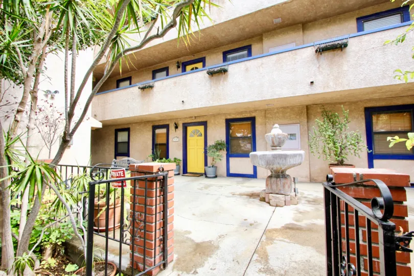 The entryway into City View in Silver Lake, California