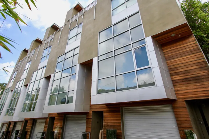 The windows in the Hyperion Lofts