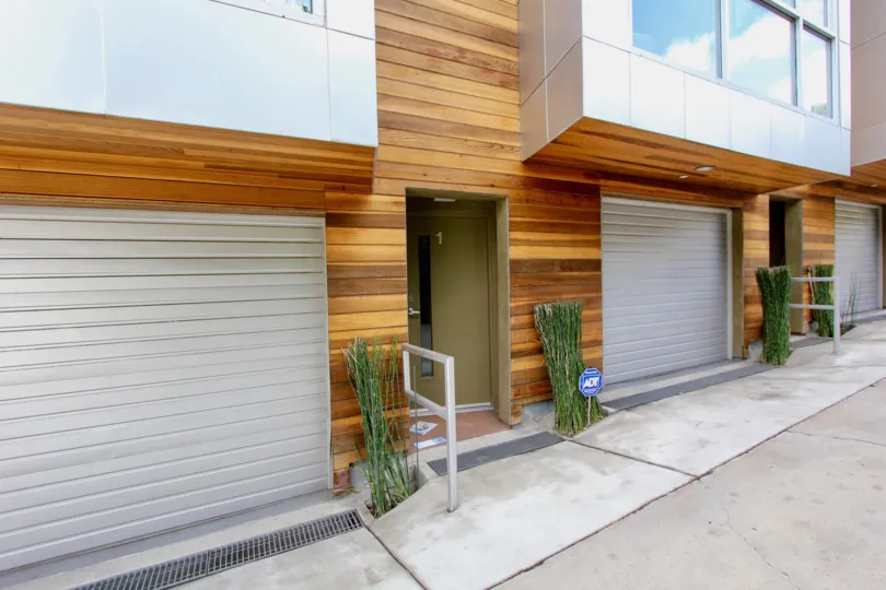 The door into Hyperion Lofts