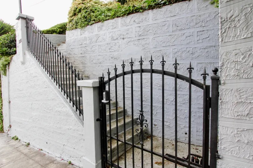 The gate into Montrose Lakeside Condos