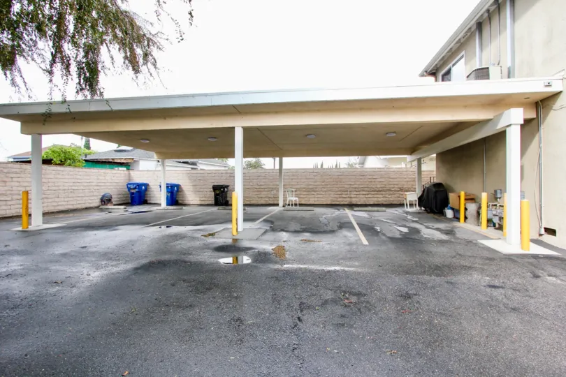The parking at Montrose Lakeside Condos in Silver Lake, California