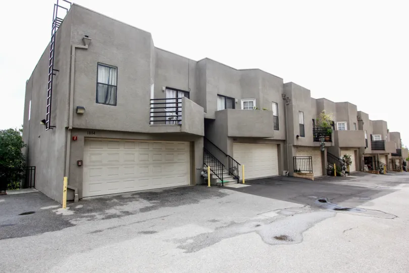 The garage at Silverview in Silver Lake, California