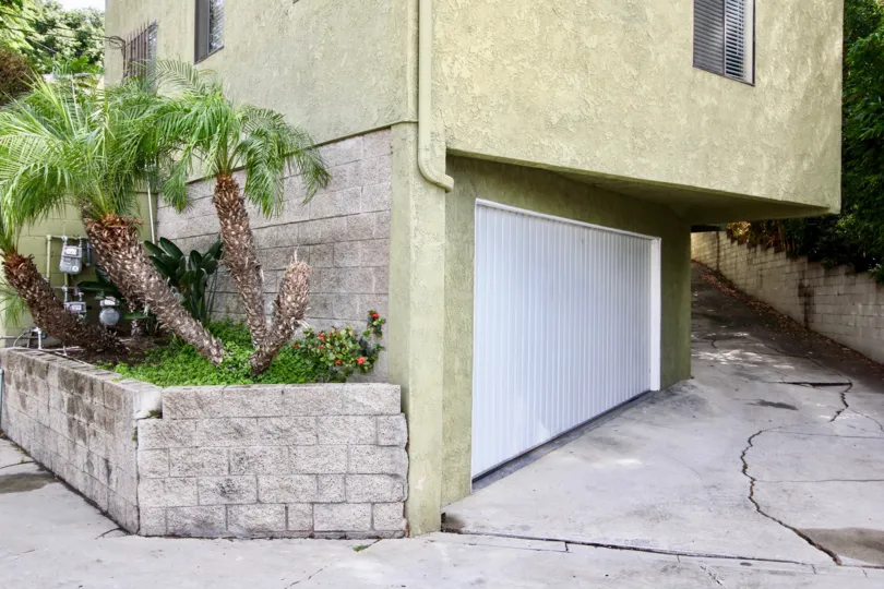 The garage for parking at Success Townhomes