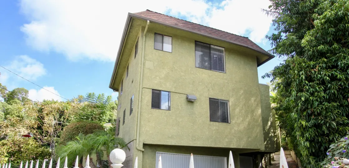 The windows in the Success Townhomes building