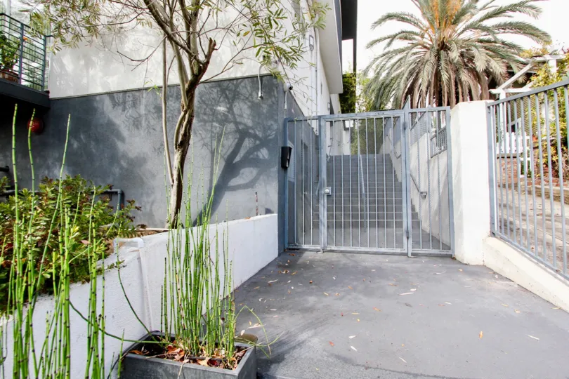 The gate into Vista Alvarado in Silver Lake, California