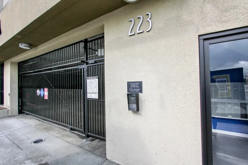 The address on the Vista Alvarado building