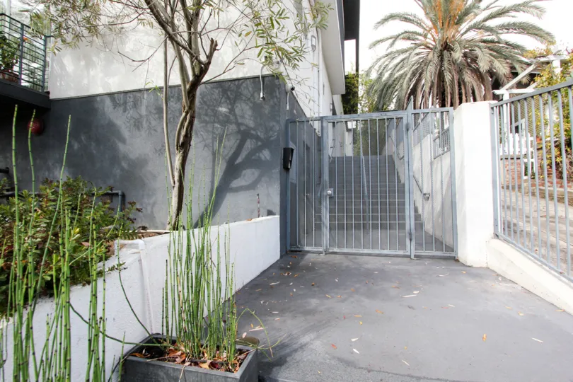 The side entrance into Waterloo Town Lofts