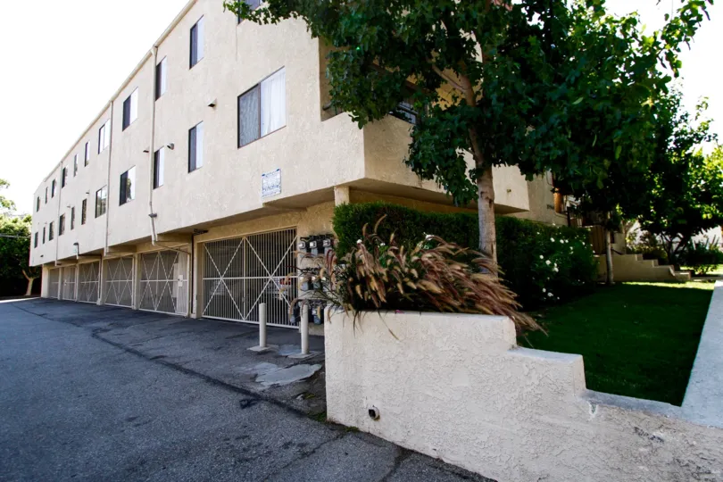 The parking for residents at 10960 Bluffside Dr
