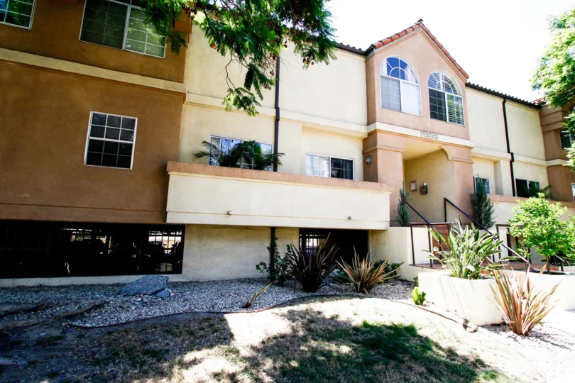 The balcony seen at 11306 Moorpark