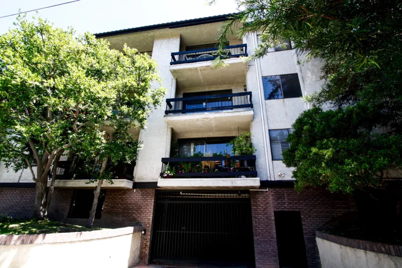 The balconies seen at 11560 Moorpark St