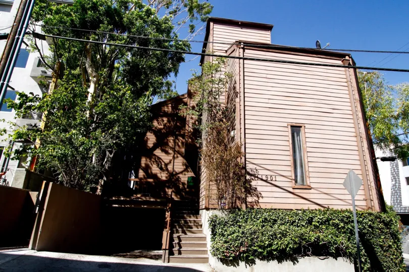 The stairs leading up to 11901 Laurelwood Dr