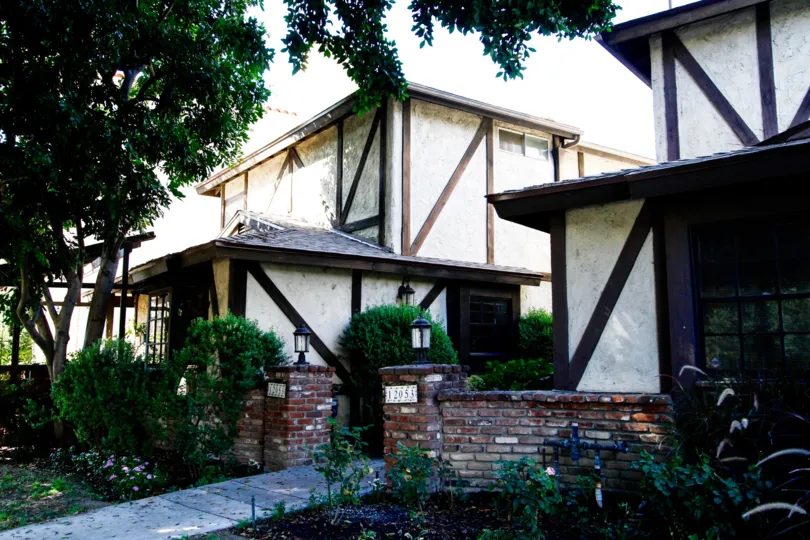 The walkway into 12053 Guerin St in Studio City