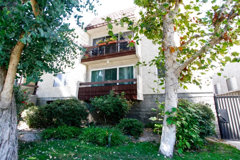 The landscaping throughout 12157 Moorpark St